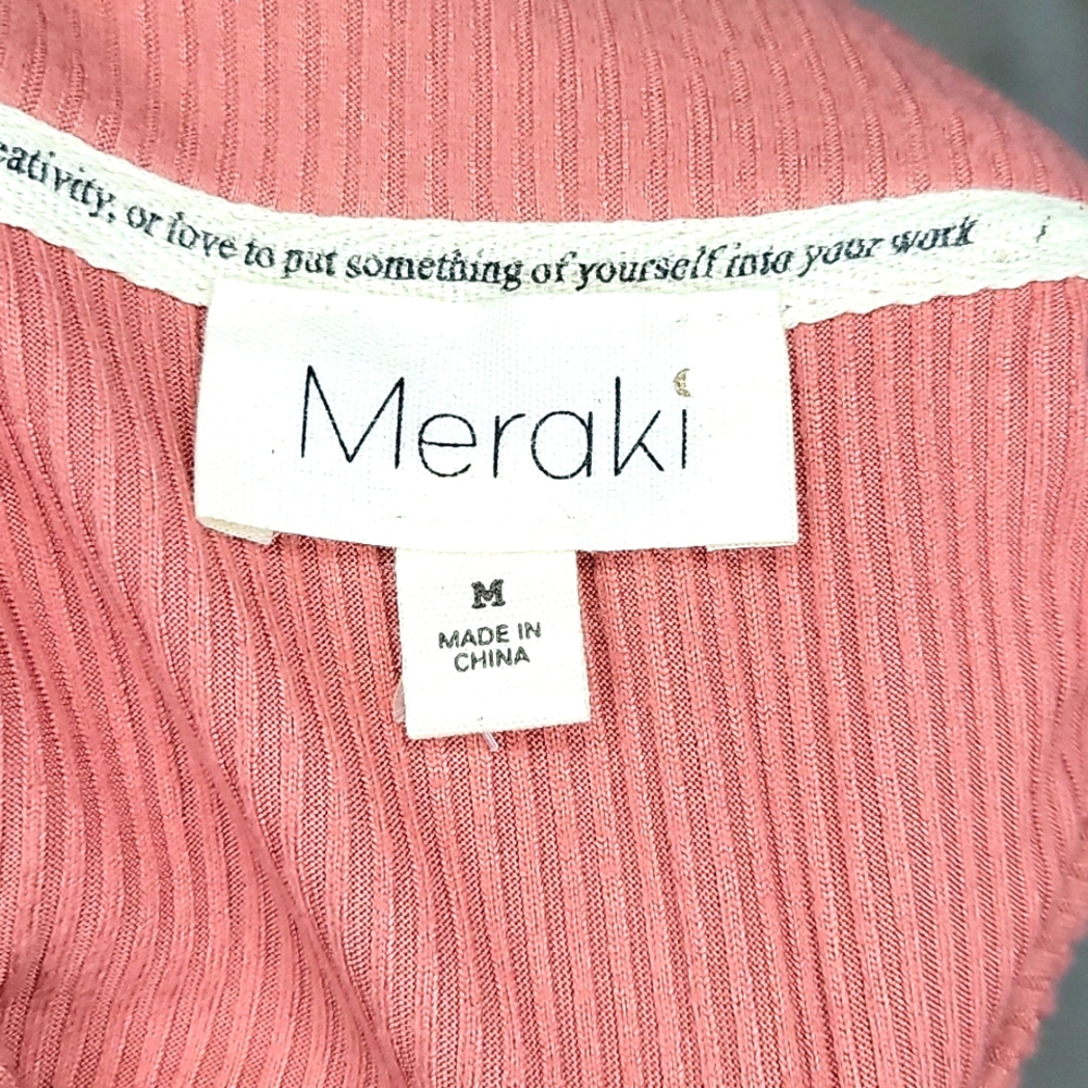 NWT Meraki Womens Medium Pink Bodysuit - Picture 3 of 4